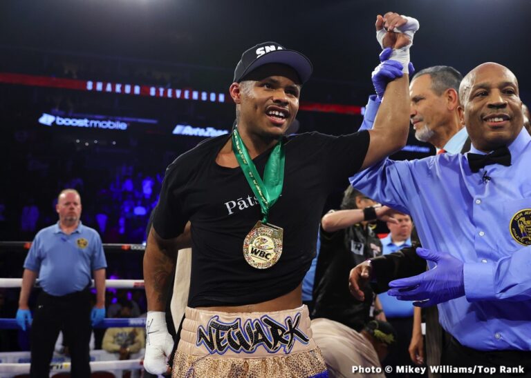 Shakur Stevenson victory Boxing Photos