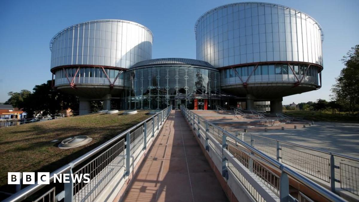 The building of the European Court of Human Rights which has two distinctive circular towers built on it