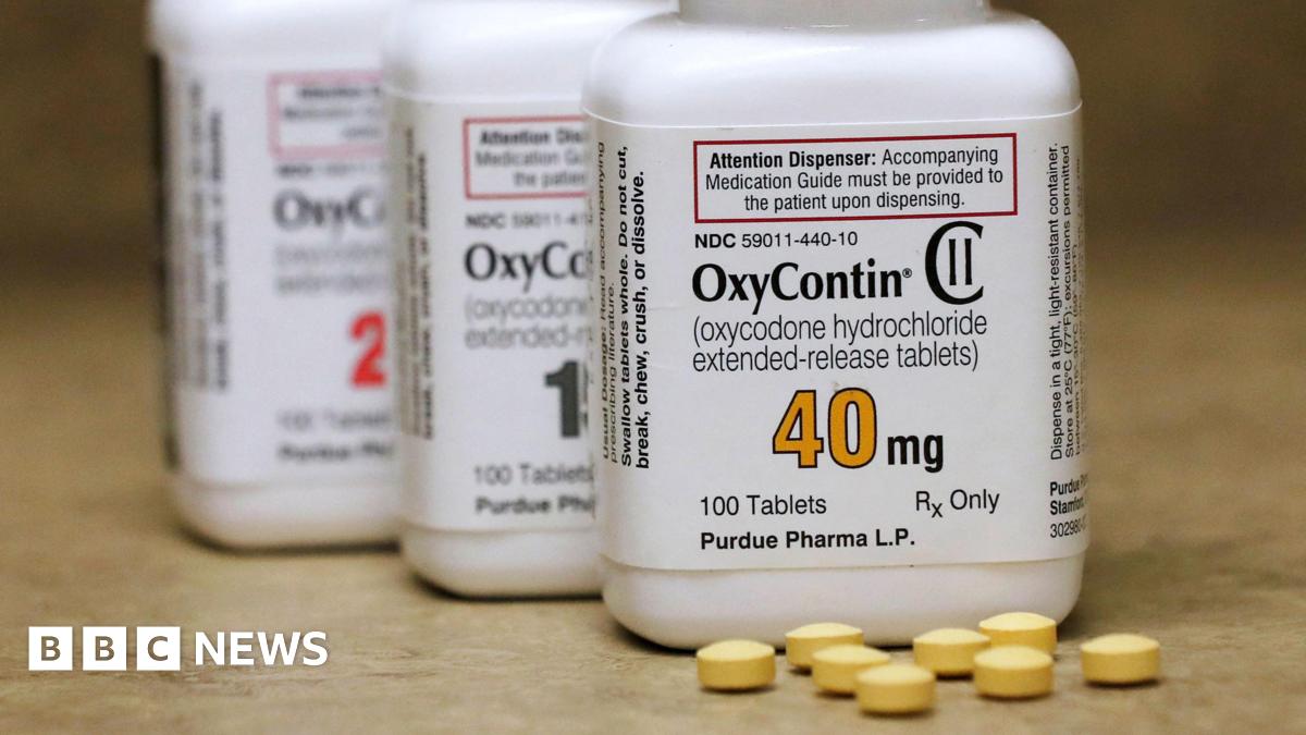 Bottles of prescription painkiller OxyContin pills, made by Purdue Pharma LP
