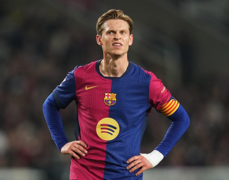 Frenkie de jong in action for FC Barcelona