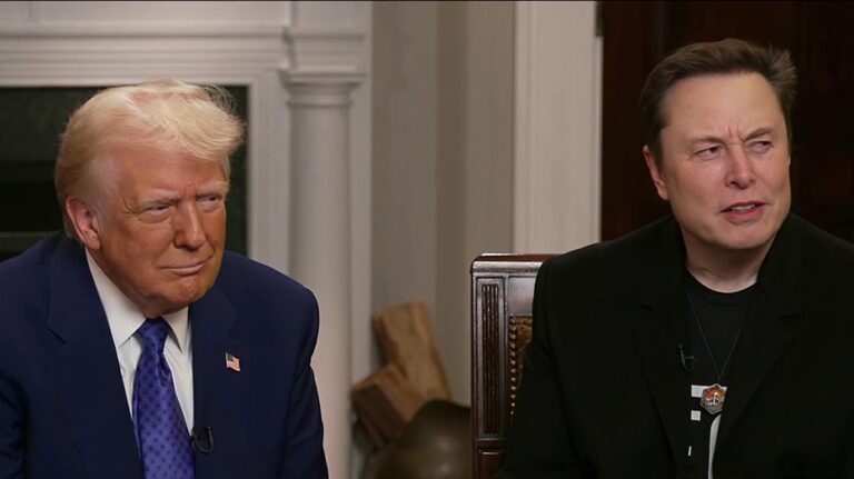 Donald Trump with Elon Bukt