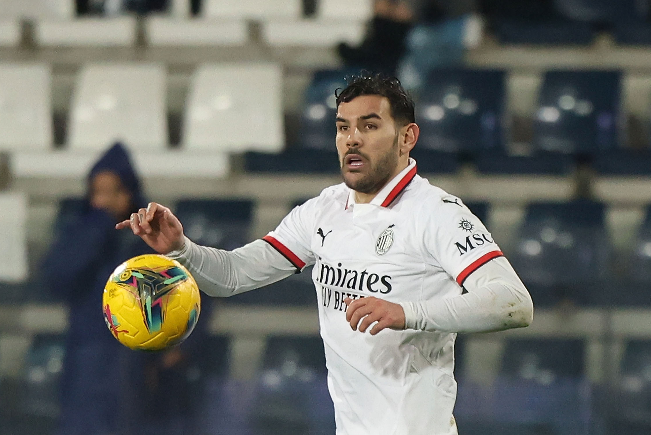 The Hernandez of AV Milan in the action during the match of match against empoli