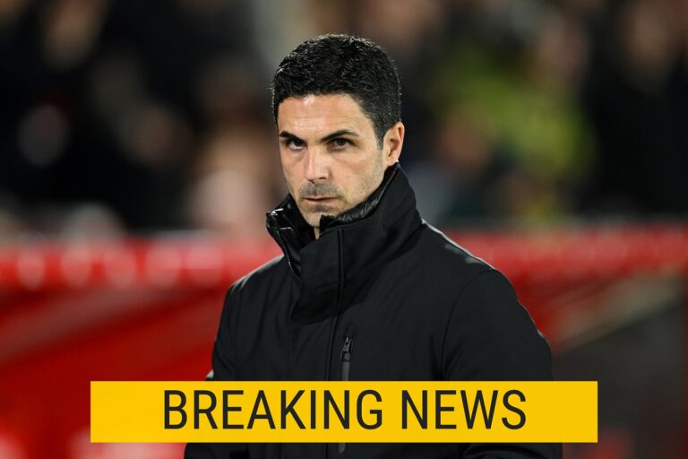 Mikel Arteta freezing news pictures
