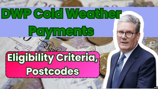 DWP Cold Weather Payments 2024