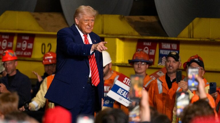 President Trump Holds Rally in our bricks near Pittsburgh