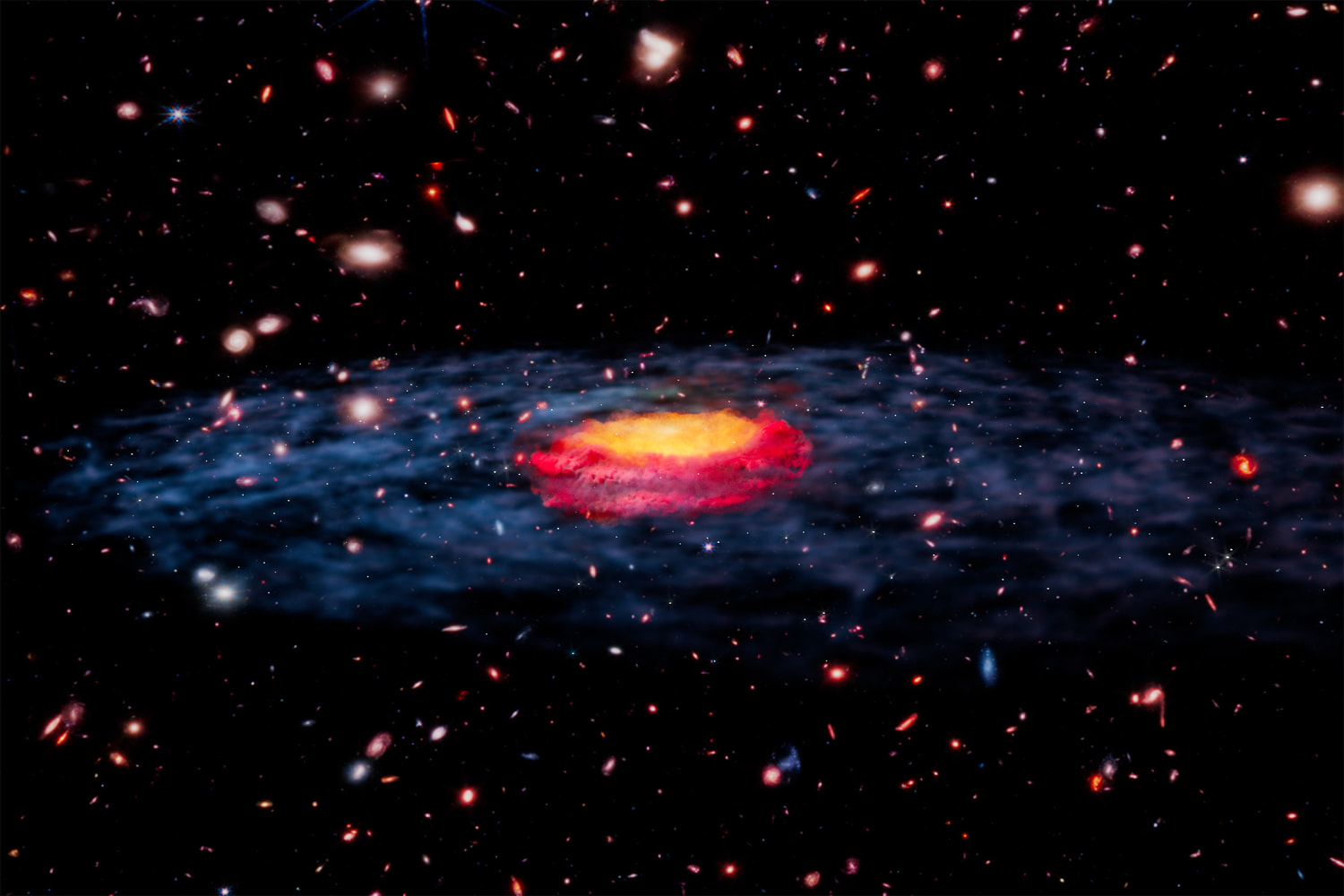 Black hole 300 million times greater than sunset can be portal for the first day of day, scientists