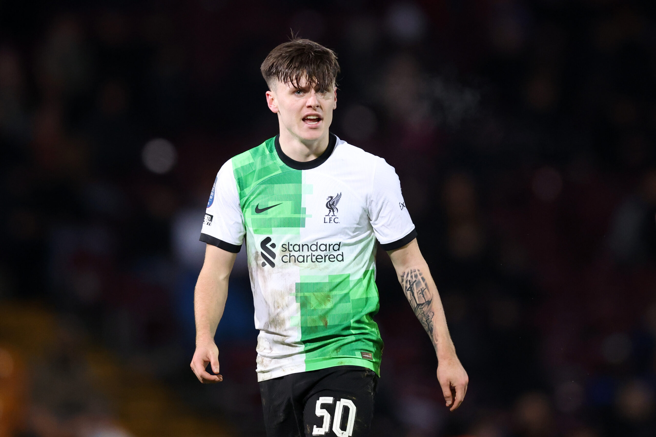 Leeds United States in the Winger Liverpool Ben Doak