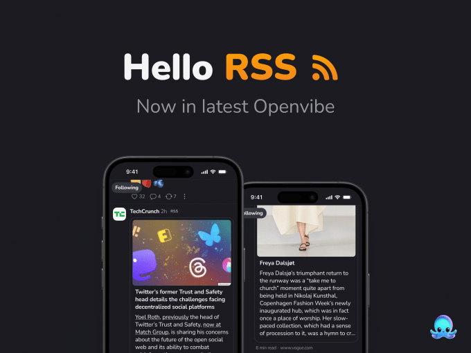 Open combine news with social media in an application
