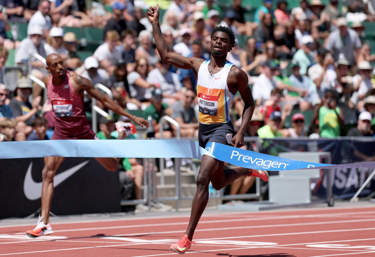 Jacor Matteron crosses the finish line.