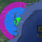 Three rocket Nasa Nasa can lows the sky with a colorful color glove last night

