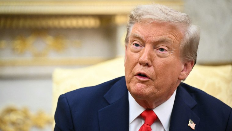 Trump makes an announcement in the white land