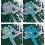 Leap Glacier Create new islands in Alaska, satellite images

