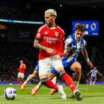 Enzo Barrenechea in action for benfica vs porto