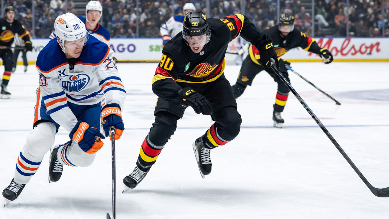 Canucks D Victor Mancini out early vs. Oilers