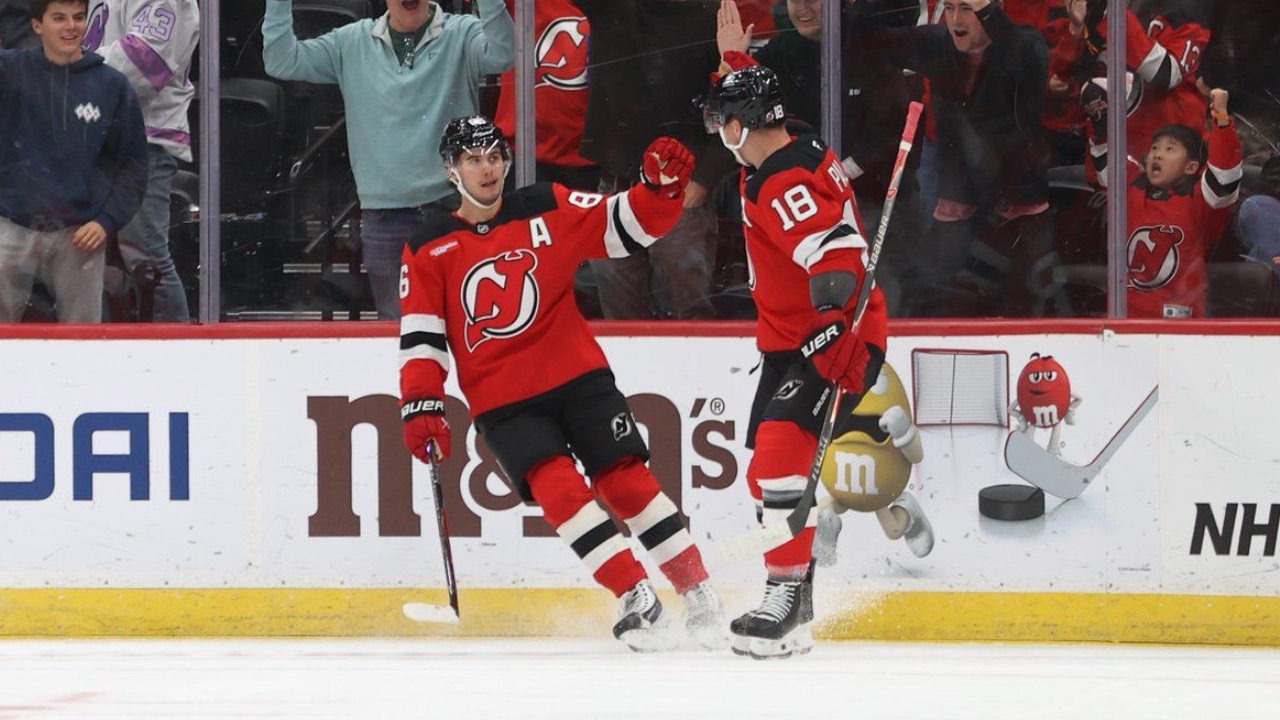 Jake Hughes scored in OT, Devils extend win streak to eight with win over Avs