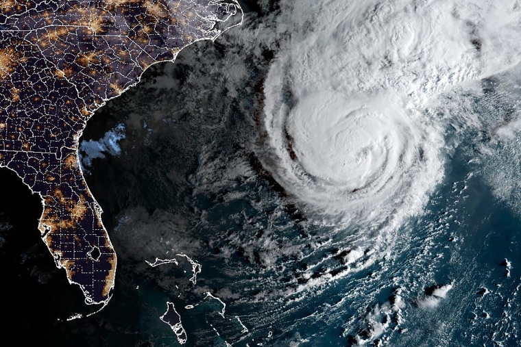 Hurricane Imelda over Bermuda on October 1.