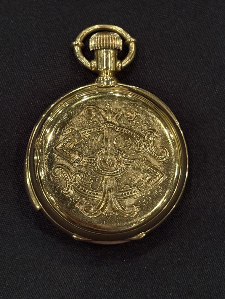 Watch from stainor, recovered from his body after sinking from titanic in 1912.