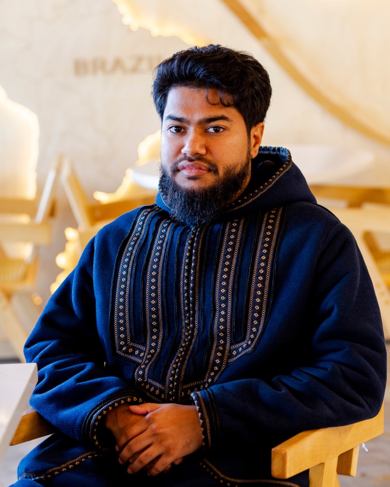 Riduan Riduan sat inside the coffee shop