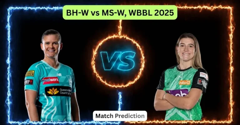 BH-W vs ms-w, wbbl | 11 match prediction: Who will win today's match between brisbane heat and melbourne stars?