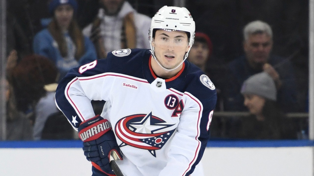 Blue Jackets' Werenski, Olivier out against Capitals with upper-body injury
