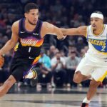 Booker scores 33, Brooks adds 32 as Suns beat Pacers for 5th straight win

