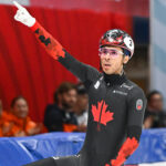 Canadian speed skater Sarolt captured gold at the Dundee World Tour

