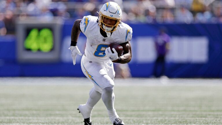 Chargers open practice window for RB Omarion Hampton