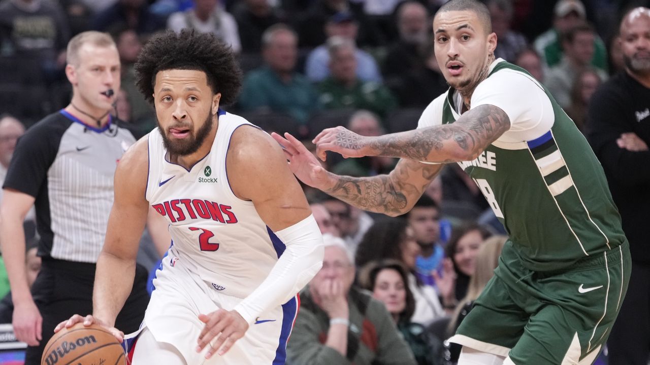 Cunningham helps Pistons past Bucks for 12th straight win