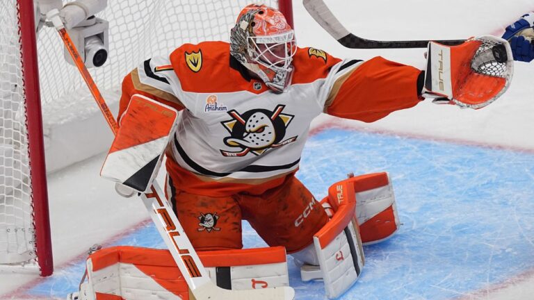Ducks goalie Lucas Dostel is out two to three weeks with an injury
