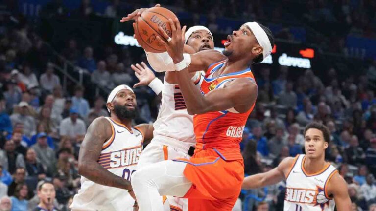Gilgeous-Alexander fires 37 as Thunder downs Suns to 11th straight win