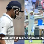 Highest and lowest team totals in South Africa Tests

