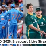 Ind vs sa ODI 2025: broadcast, live streaming details - when & where

