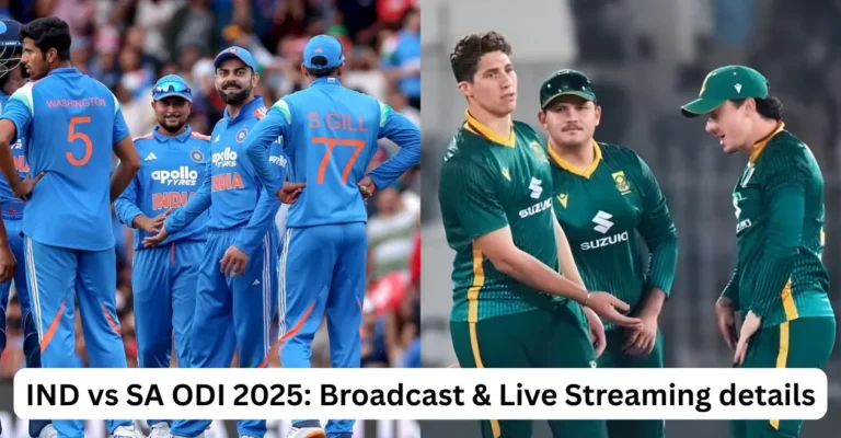 Ind vs sa ODI 2025: broadcast, live streaming details - when & where