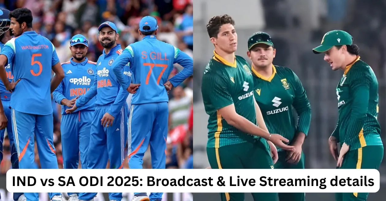 Ind vs sa ODI 2025: broadcast, live streaming details - when & where