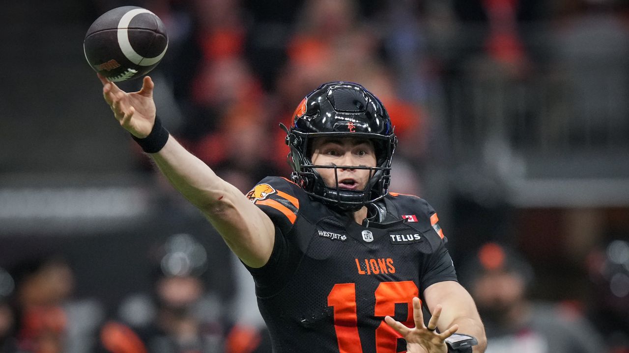 Lions QB Nathan Rourke named CFL Most Outstanding Player, Top Canadian