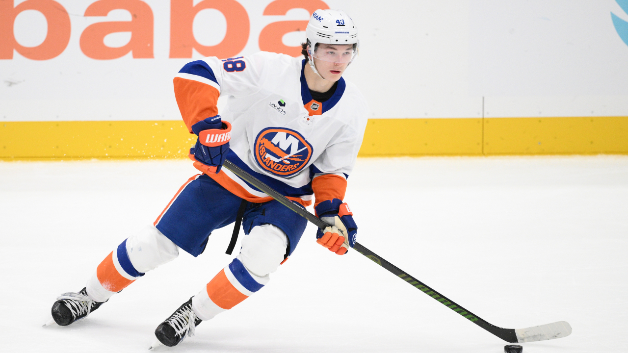 Matthew Shafer of the Islanders was named the NHL Rookie of the Month