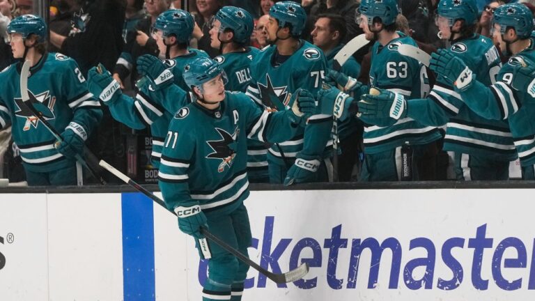 NHL roundup: Celebrini leads Sharks over bronze