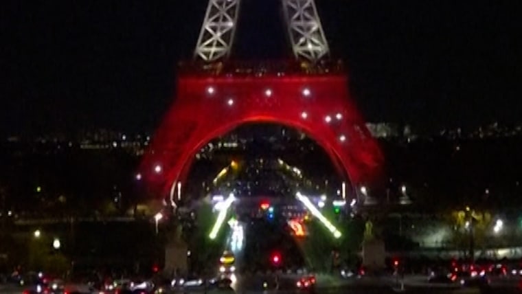 The Eiffel Tower Bit up in Paris hit the 10th anniversary