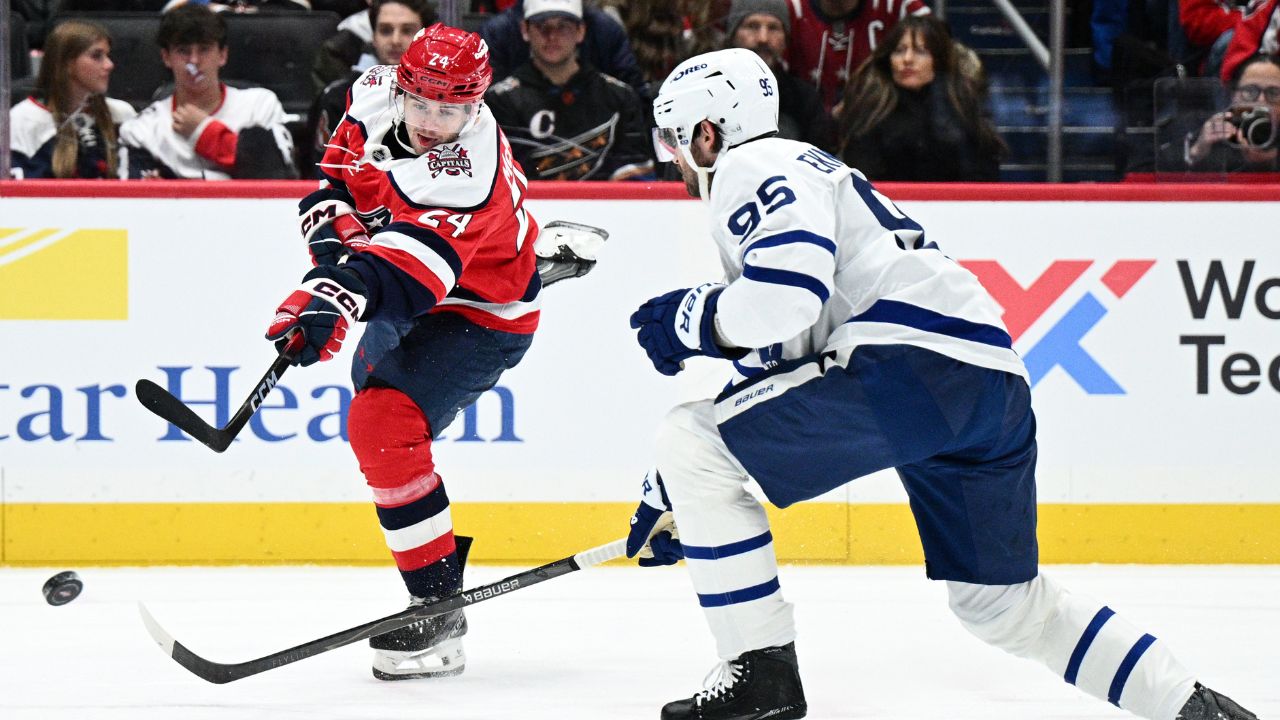 The Maple Leafs blew a two-goal lead in a loss to the Capitals
