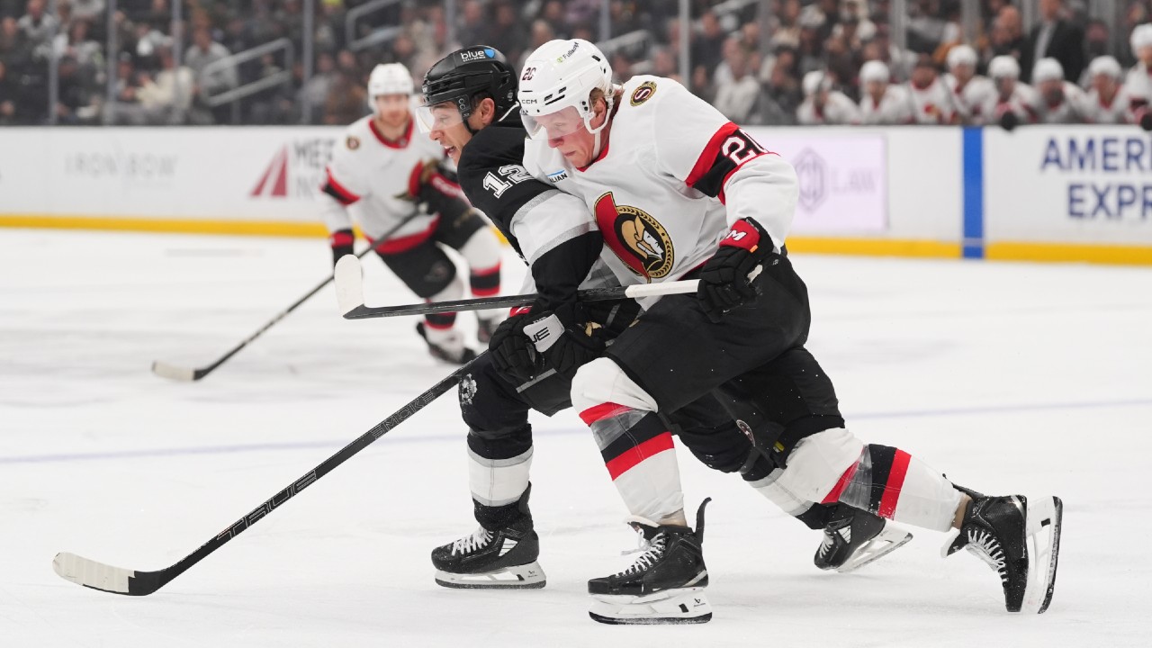 The Senators lost as Clark's power play goal ended the Kings' skid