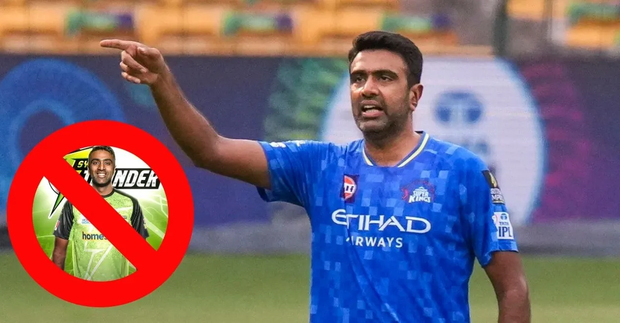 This is why ravichandran ashwin will miss the 2025-26 Big Bote league (Bbl) for thunders