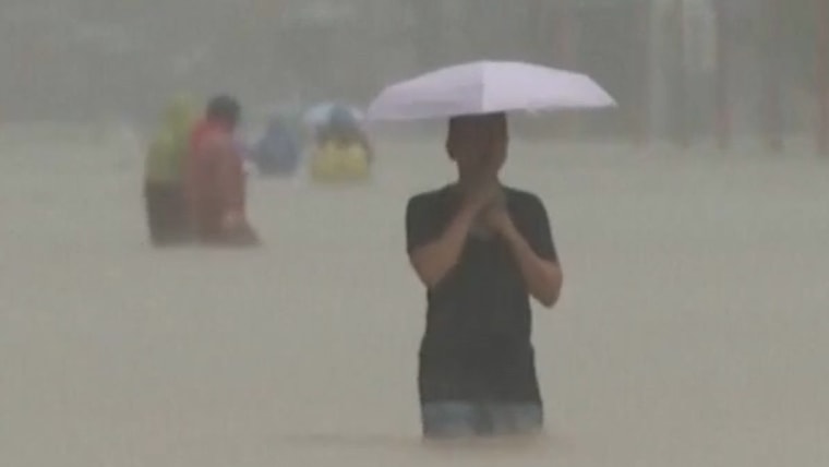 Torrential rain causes flooding in Thailand