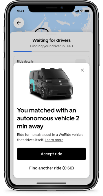Uber and Werida's Robotaxi service in Abu Dhabi are official