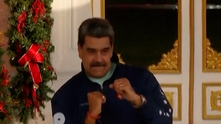 Venezuelan President Maduro danced 'No war, yes peace speech