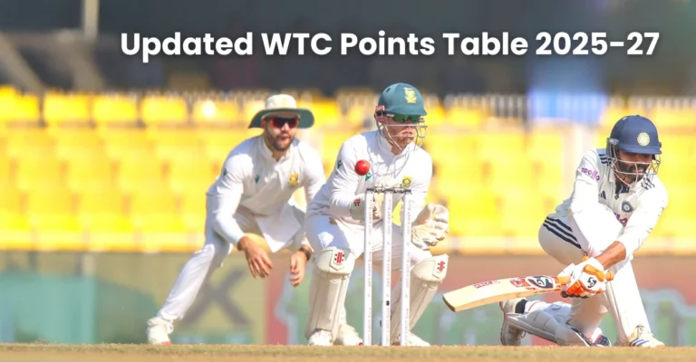 WTC Wart 2025-27 Articles (Updated): India Slip to Fifth Place after Small Crawl Against South Africa in Gurahati Test