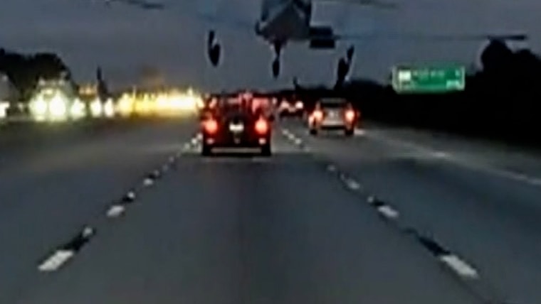 Airplane collides with car on Florida highway