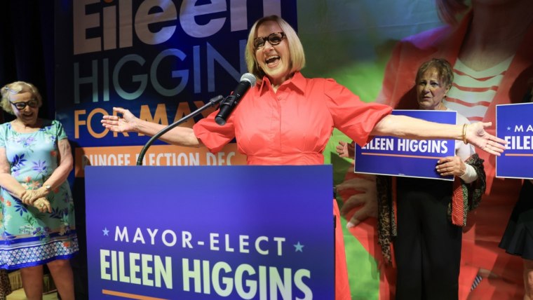 Democrat Eileen Higgins wins Miaor Manor race, NBC news projects