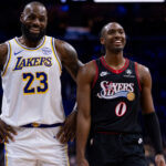 James goes on to hit three, Donkic triple-double in Lakers win over 76ers

