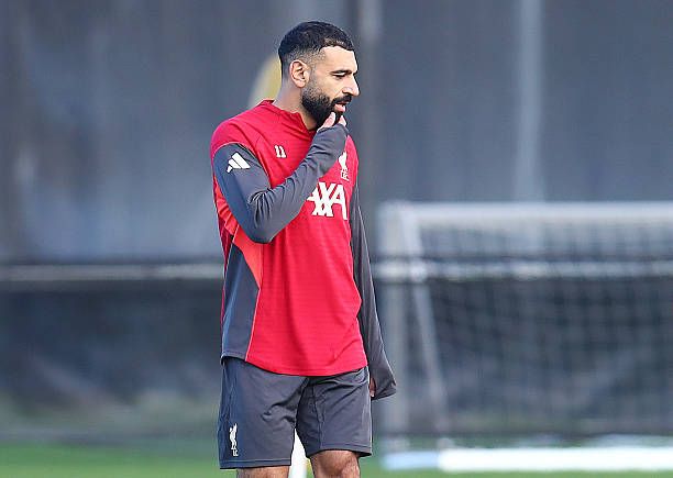 Mo Salah in training after his Ledhi interview