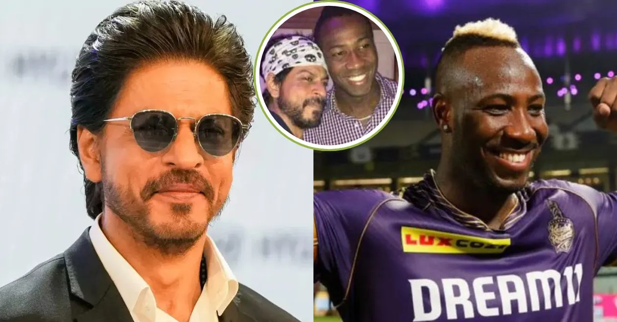 KKR has Shah Rukh Khan psing retut for Andre Russell postut